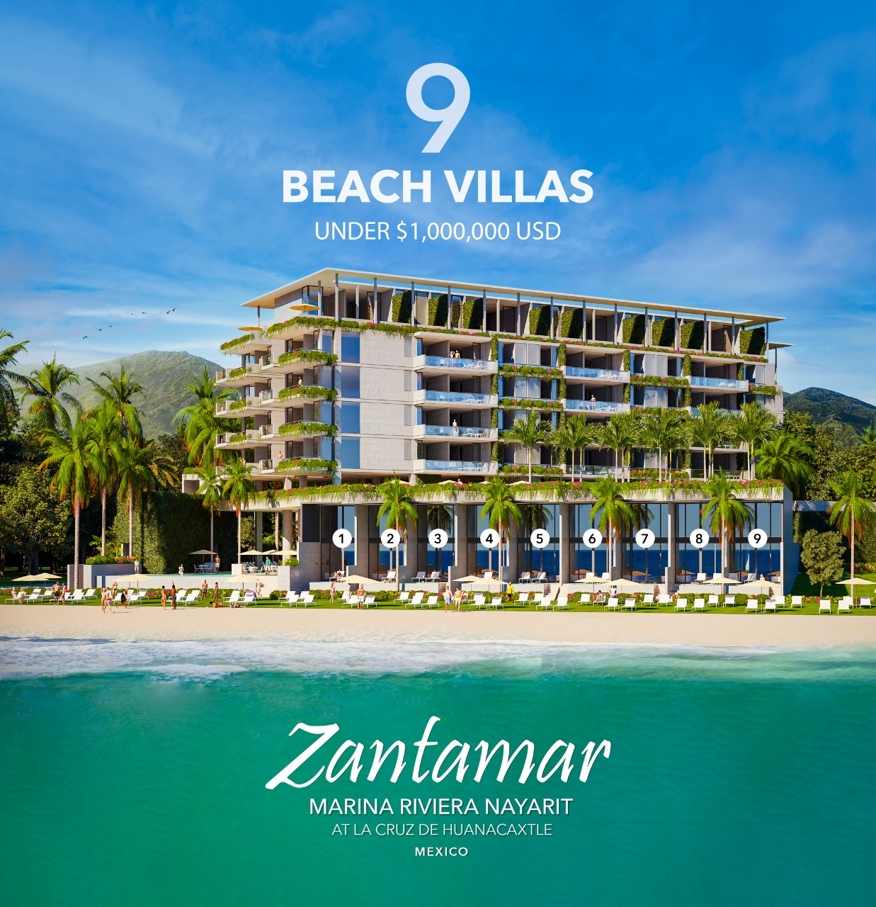Zantamar beach villas - Puerto Vallarta real estate - La Cruz de Huanacaxtle- Punta de Mita, Mexico
